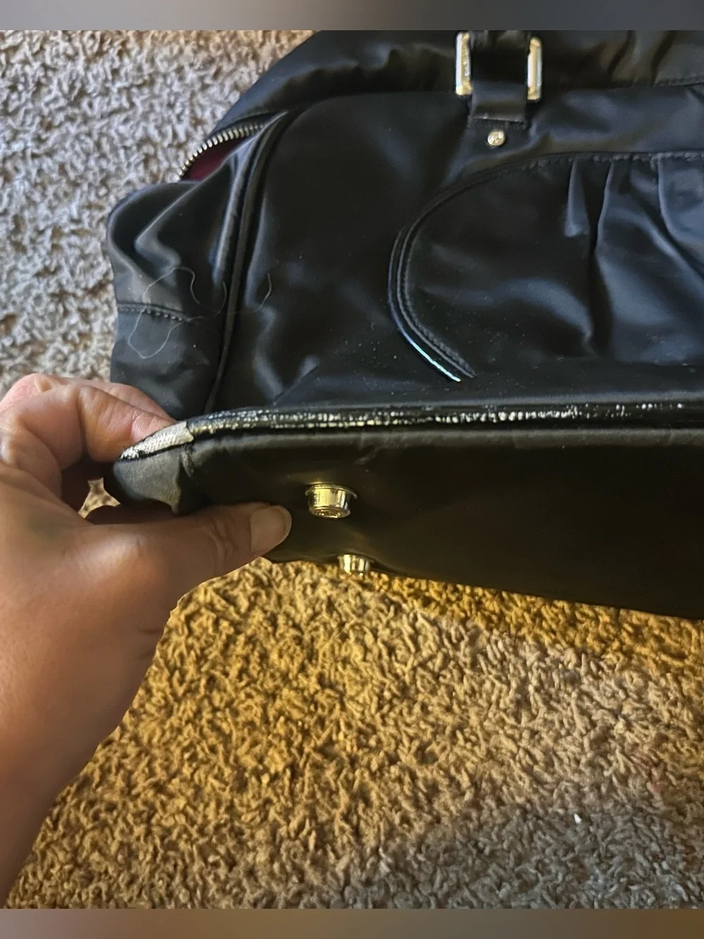 Lululemon black gym bag/ laptop bag see pictures for detail.